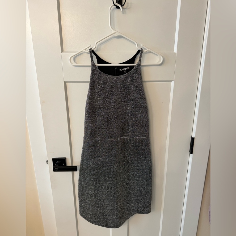Express silver sparkle dress. Worn once on New Years Eve.